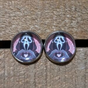 💟 Ghostface Stud Earrings